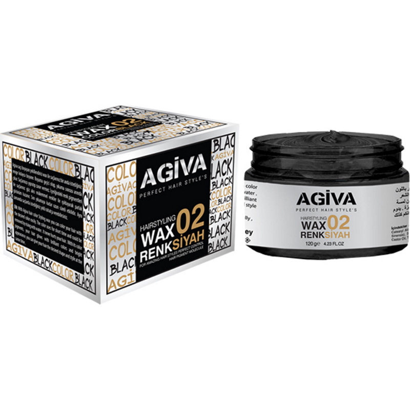 Agiva Hairpigment Wax 02 Black 120 gr